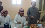 طلاب متوسطة تحفيظ القرآن ب #جبة يحتفلون بمناسبة شفاء معلمهم ساري الحربي