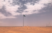 بطول 26 متر كاأطول سارية "بلدية جبة" تدشن سارية العلم السعودي